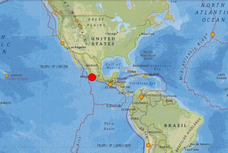Cutremur cu magnitudinea de 7,6 în vestul Mexicului. Sistemul de avertizare împotriva tsunami a fost declanșat