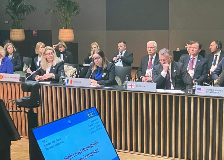 Secretarului de stat Janina Sitaru la Masa Rotundă la nivel înalt pe tema combaterii corupției