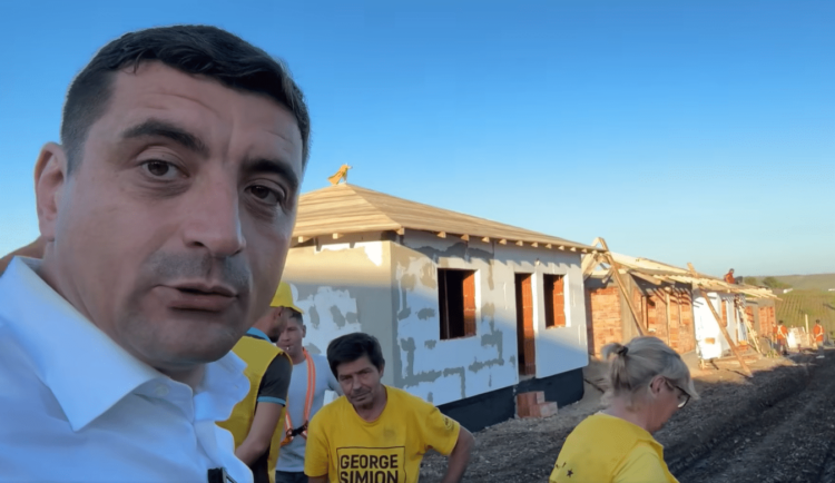 George Simion, președintele AUR: Șantierul AUR avansează. În curâd vom preda prima casă la Pechea
