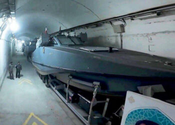 Bază navală subterană aflată în Golful Persic, prezentată de Iran